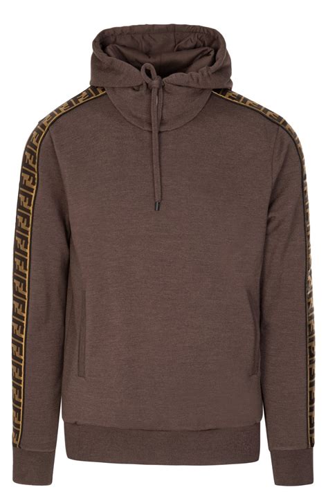 fendi tape hoodie|FENDI logo.